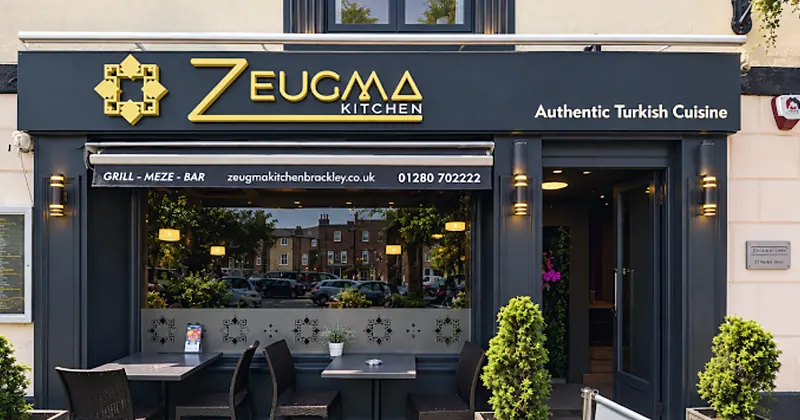 Zeugma Kitchen restaurant front and terrace